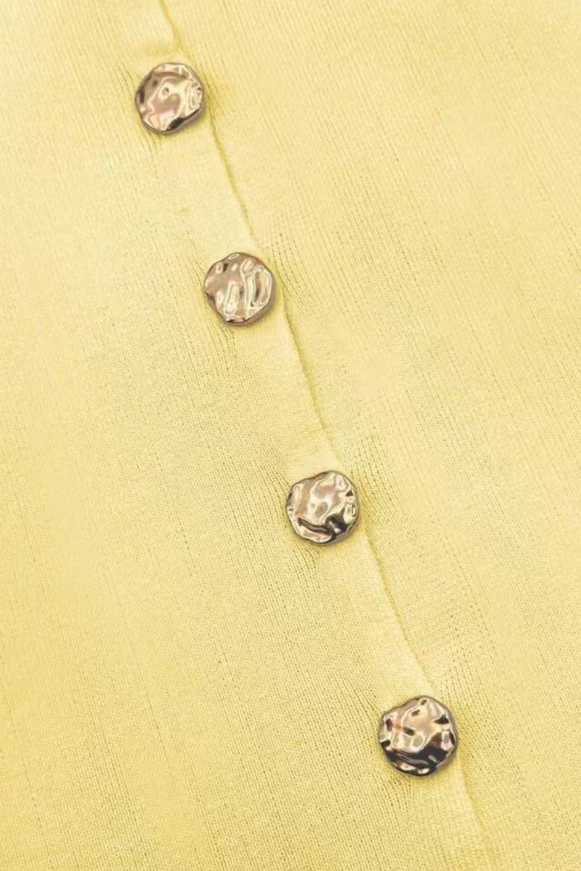 Round Neck Sleeveless Knit Button Front Tank Top