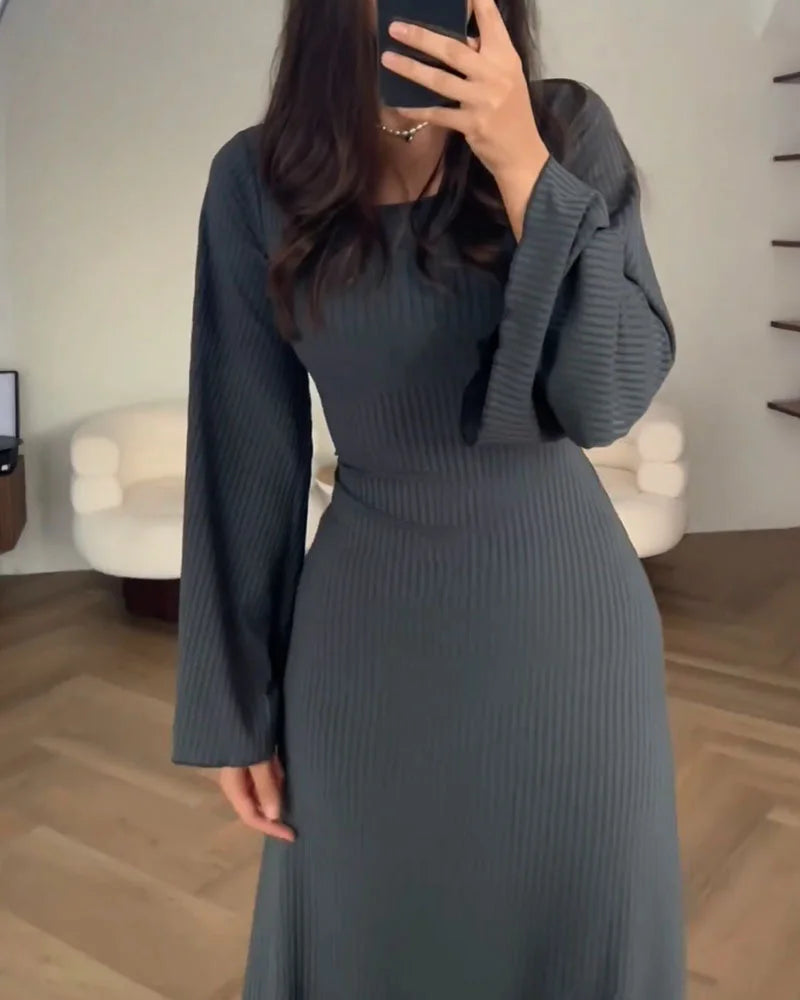 Gertrudis Boutique Dress with Long Sleeves Statement Occasion Edit