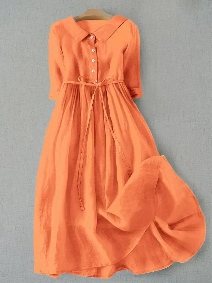 Lucrecia Boutique Linen and Blend Dress Everyday Luxe Edit