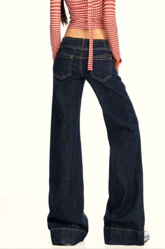High Waist Slim Flare Jeans