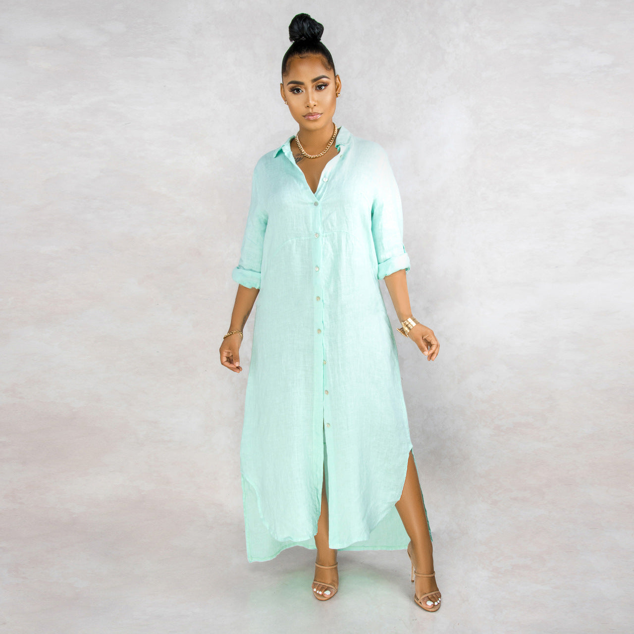 Silvia Exclusive Overshirt Dress Set Designer Edit