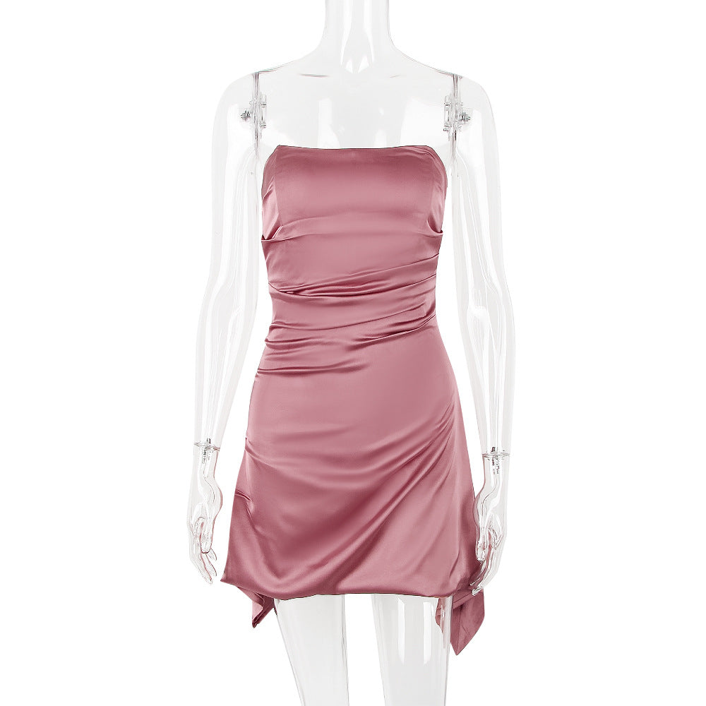 Cassio Mini Dress Rose Red