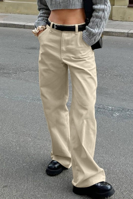Cotton Loose Vintage Cargo Jeans