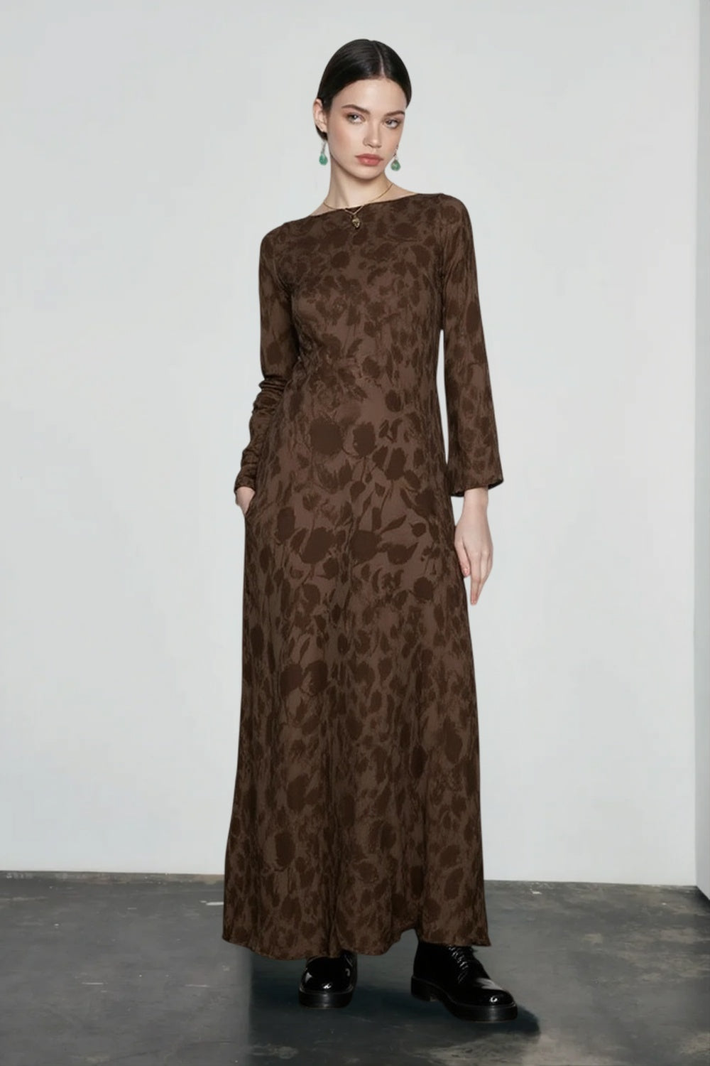 DressBetty - 2024 Elegant O-neck High Waist Evening Party Streetwear Maxi Dress