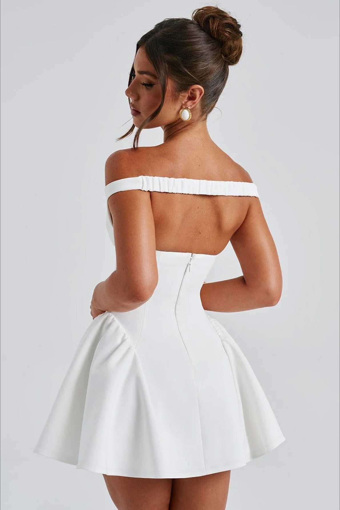 Sexy Deep V Backless Solid Fitted Party Dress