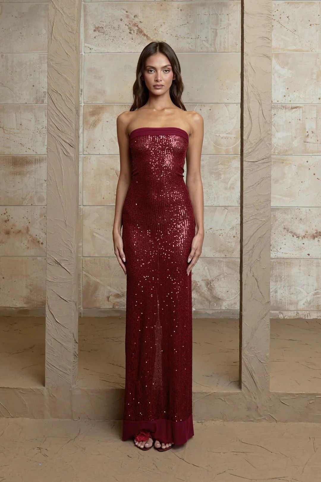 Sequin Fishtail Party Dress