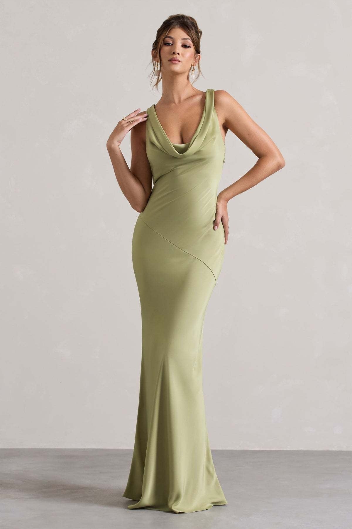 Satin Mermaid LowBack Party Dress