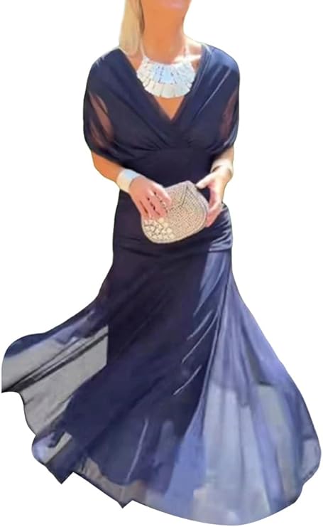 Off-Shoulder Twist Front Floral Chiffon Draped Maxi Dress