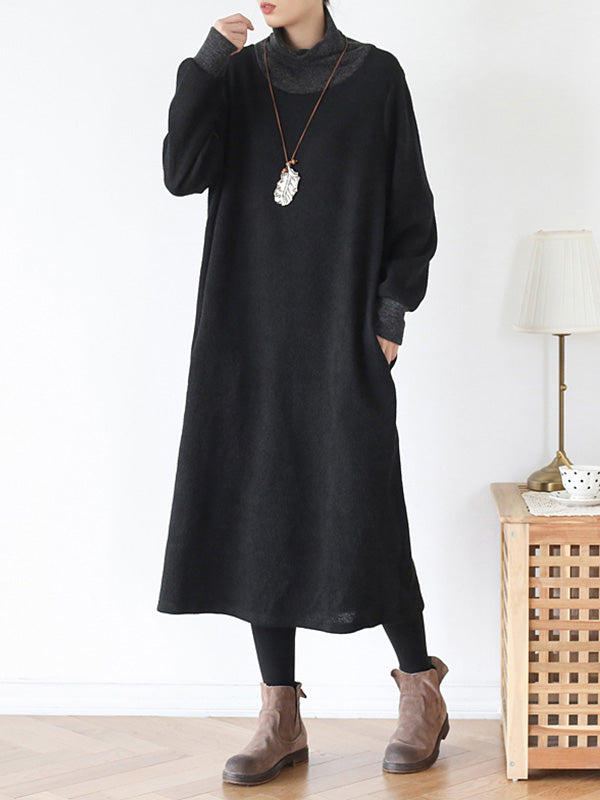 My Softer Side High-Neck Midi Dress