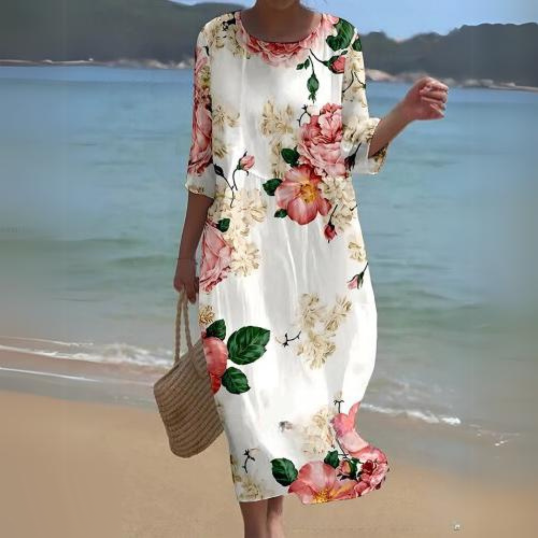 Jasmine Exclusive Women's Formal Dress with Floral Print Statement Occasion Edit
