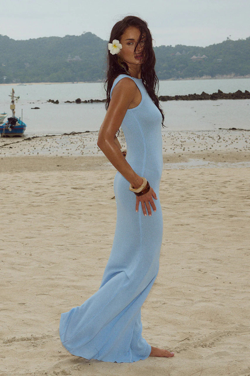 Alfonso Maxi Dress Light Blue