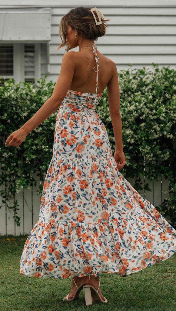 River Maxi Dress Orange