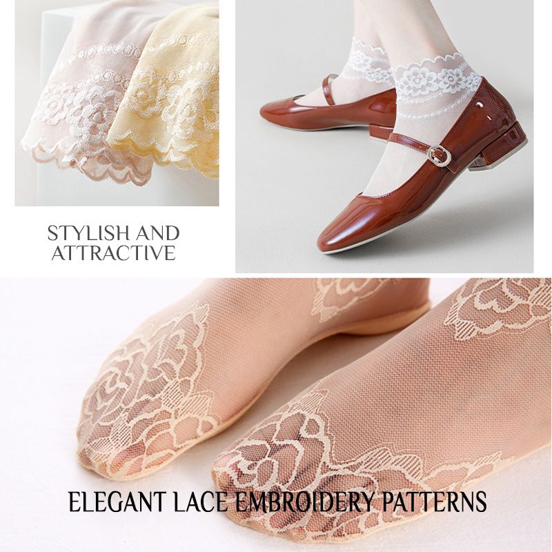 Summer Anti-slip Breathable Lace Socks