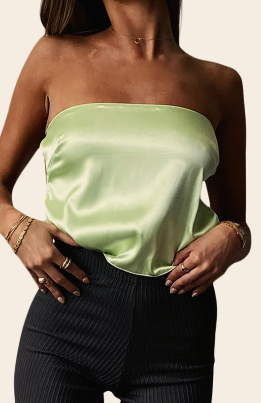 Tieup Backless Wrapped Chest Strapless