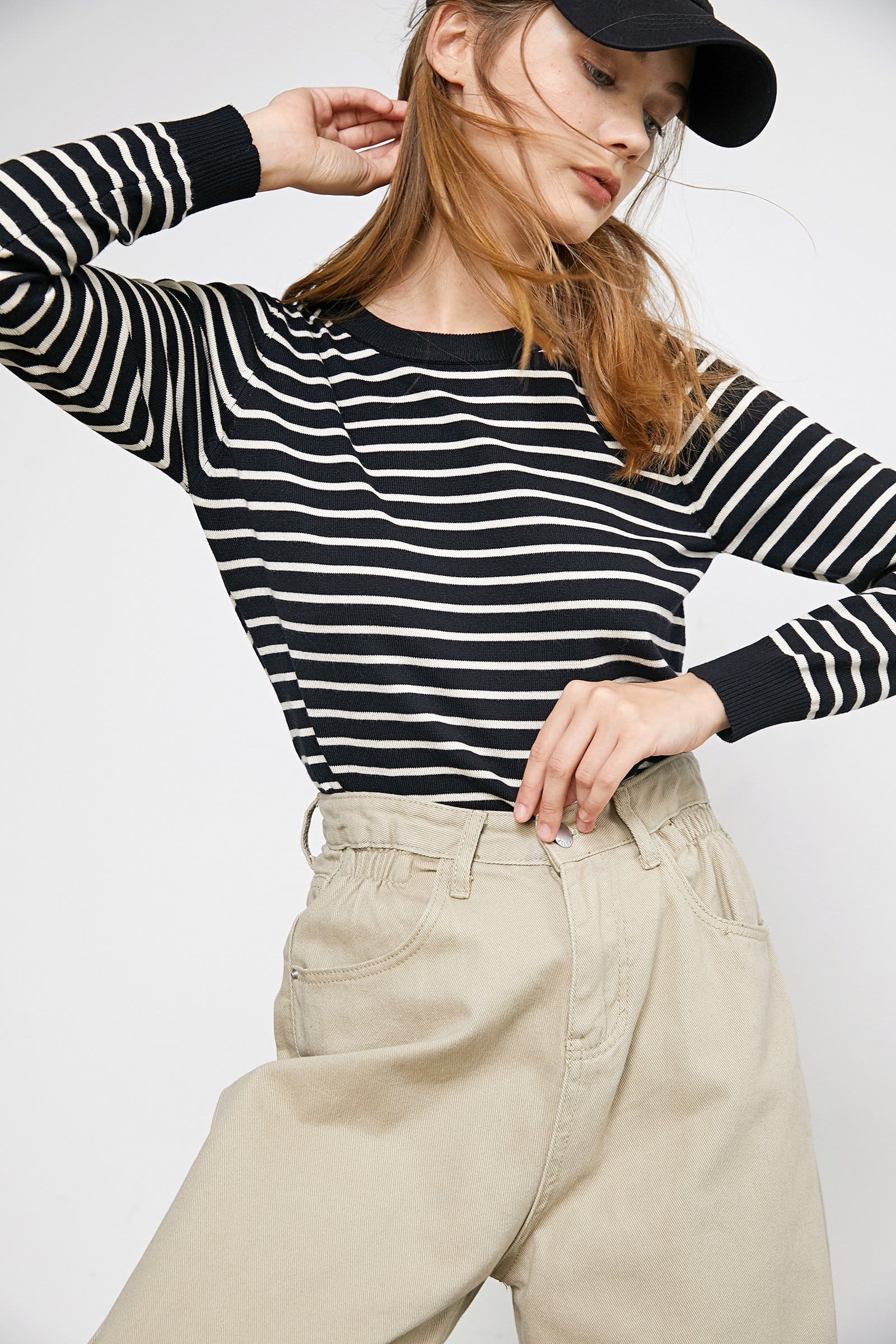Virgil Black Striped Sweater