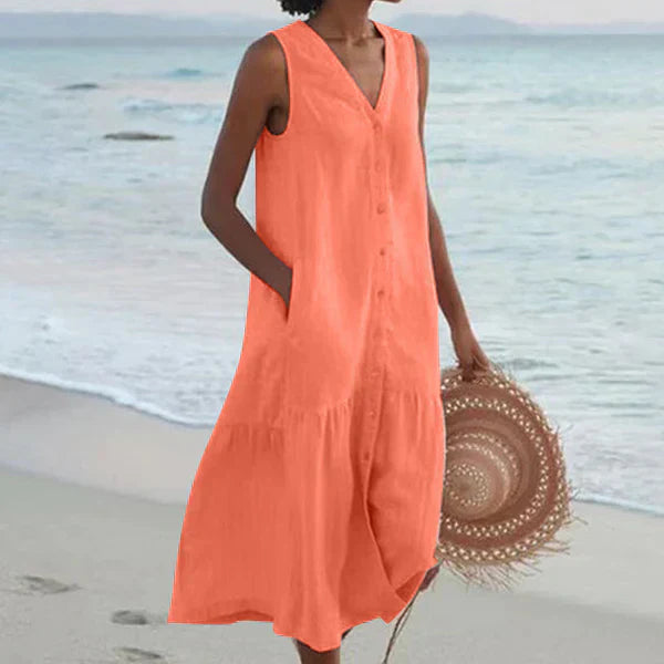 Micaela Casual and Relaxed Summer Dress for Women Elegant Evening Look