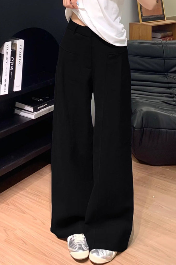 Linen High Waist Casual Wide Leg Pants