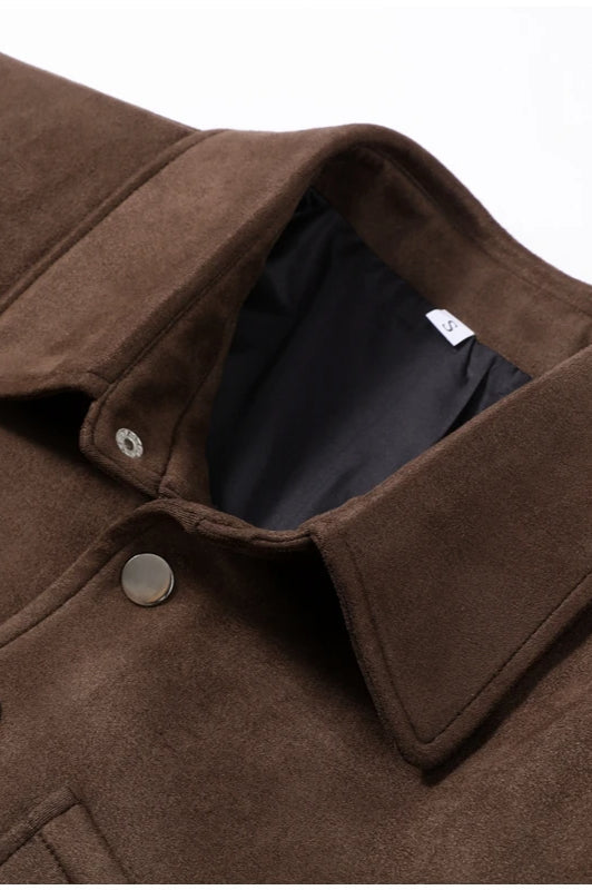 SingleBreasted Suede Jacket