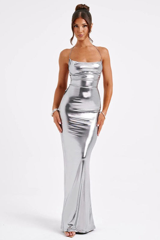 Sequin Bodycon Gown Maxi Dress 14