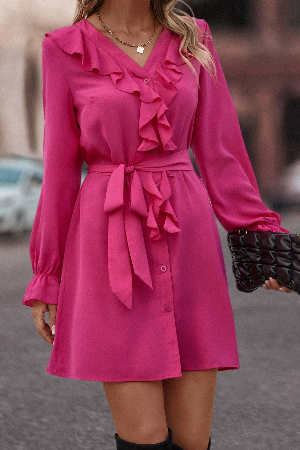 Sara Elegant And Casual Classic Dress with Premium Casual Styling