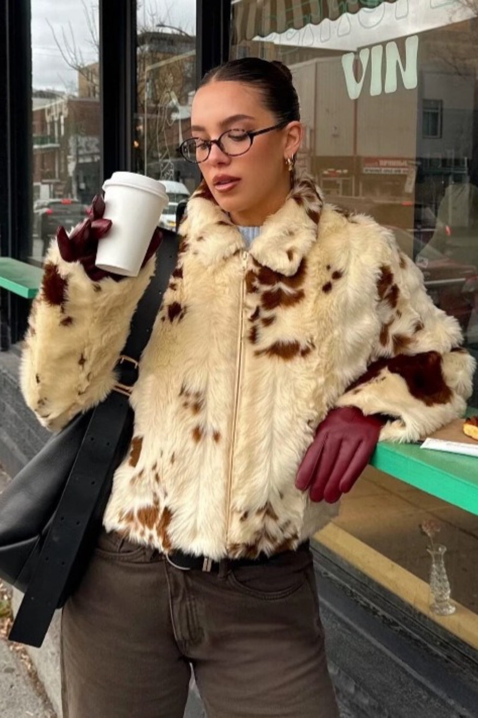 Leopard Faux Fur Coat