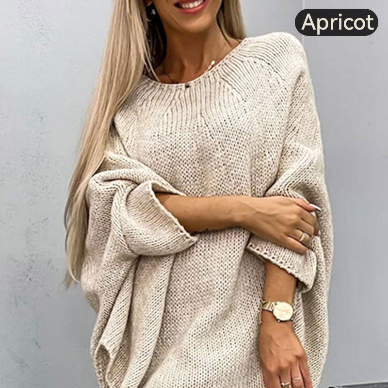 Elegant Knitted Cape Sweater