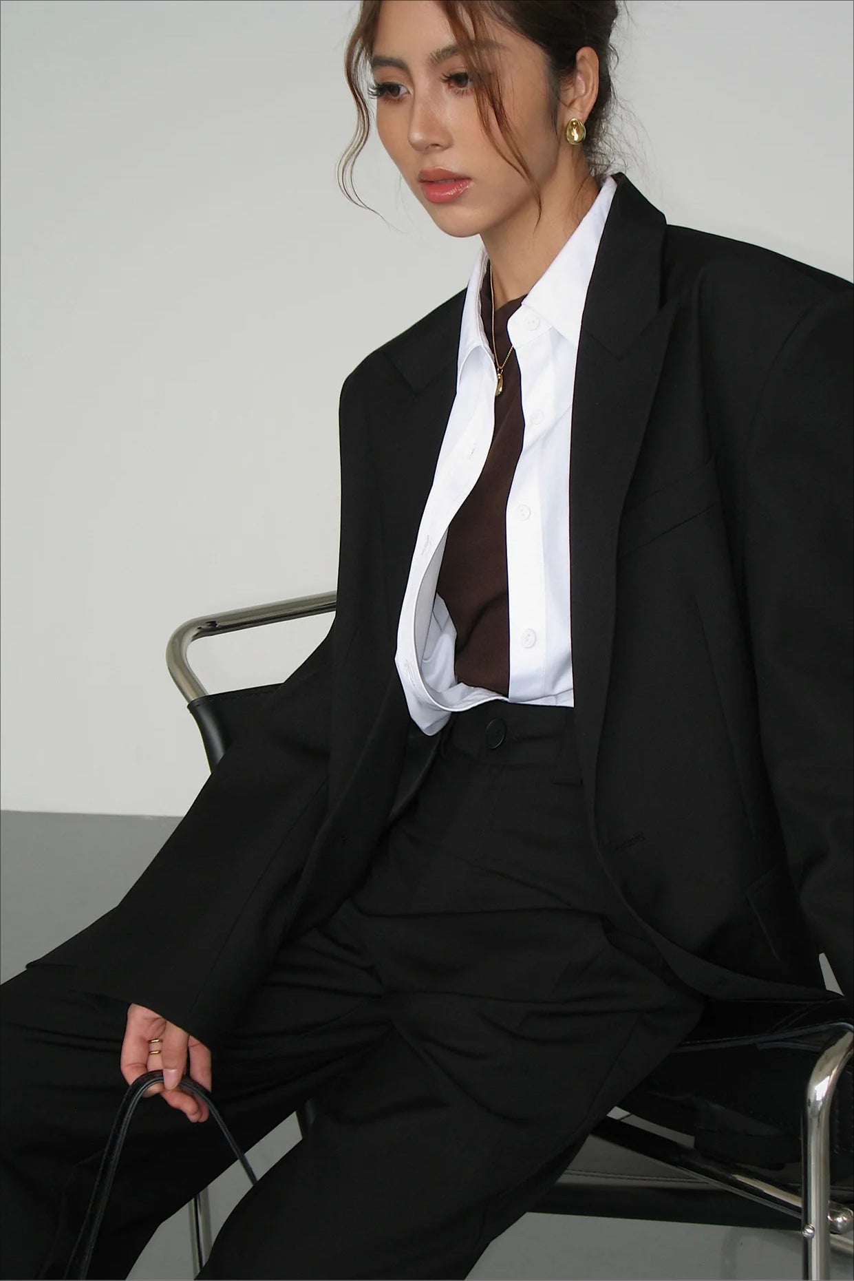 Retro Loose VNeck Blazer