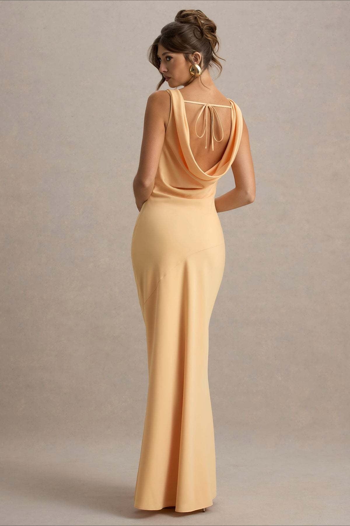 Satin Mermaid LowBack Party Dress