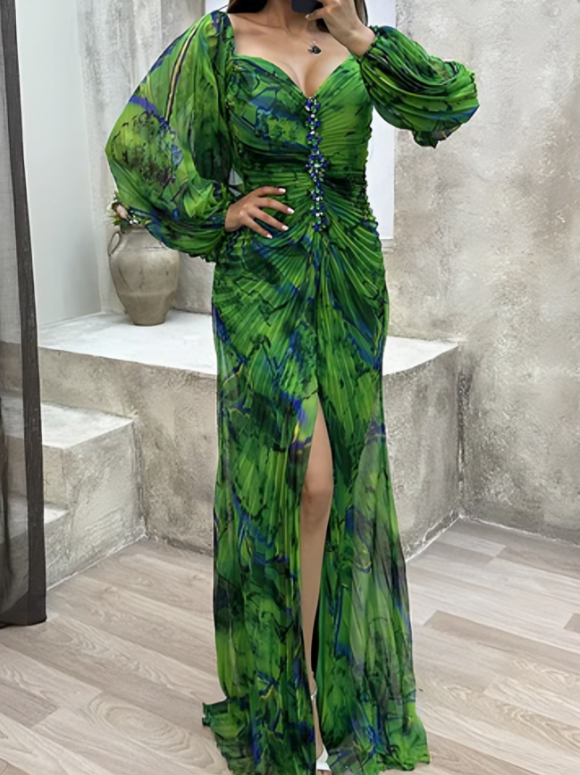Viviana Boutique V Neck Dress Evening Wear Edit