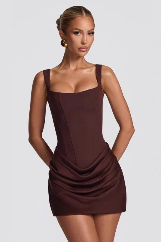 Strapless Bow Tie Detail Bodycon Mini Dress 7