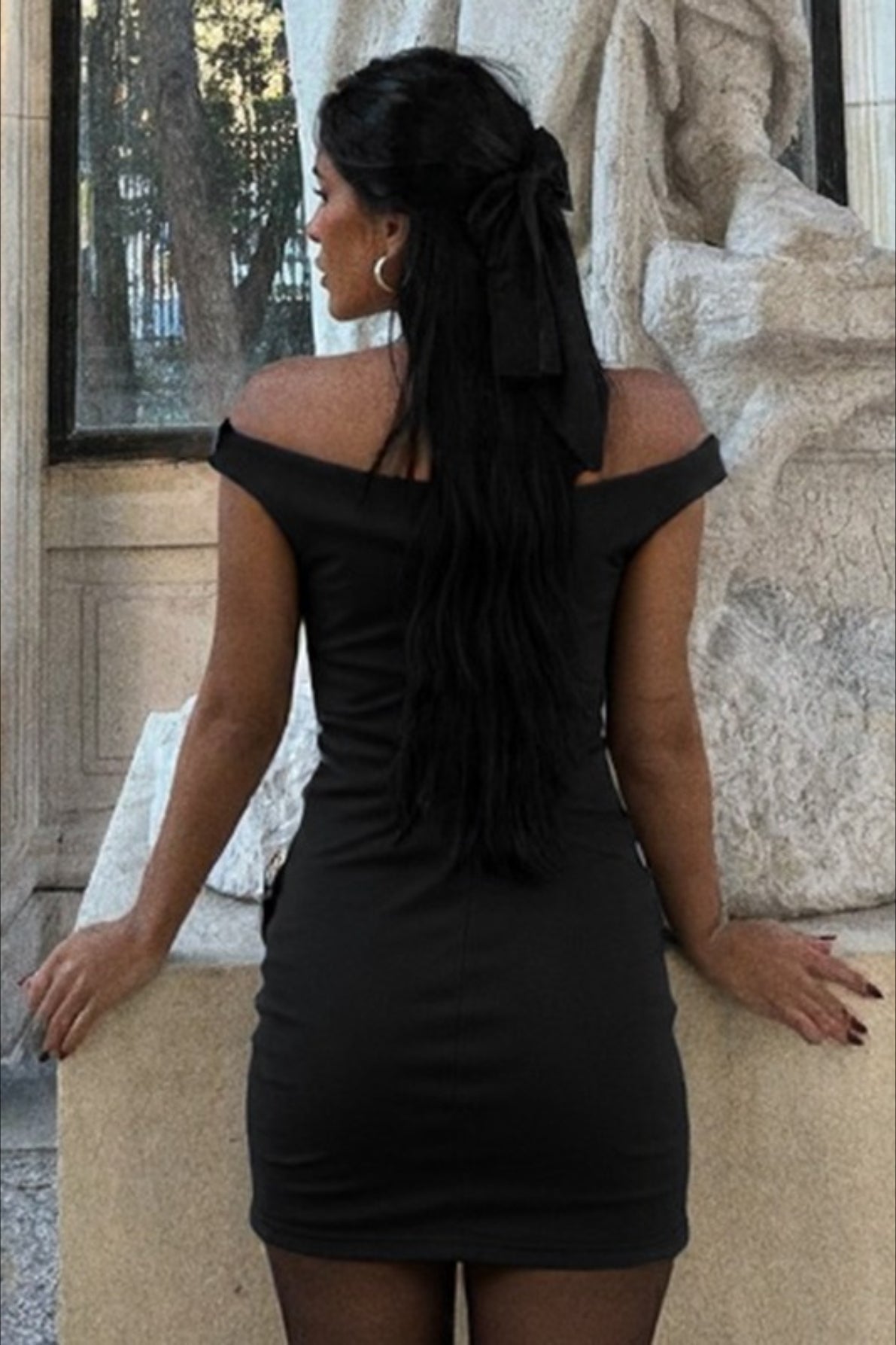 Sexy Deep V Solid Fitted Bodycon Party Dress