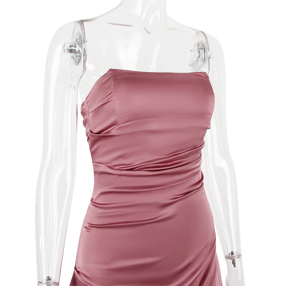 Cassio Mini Dress Rose Red