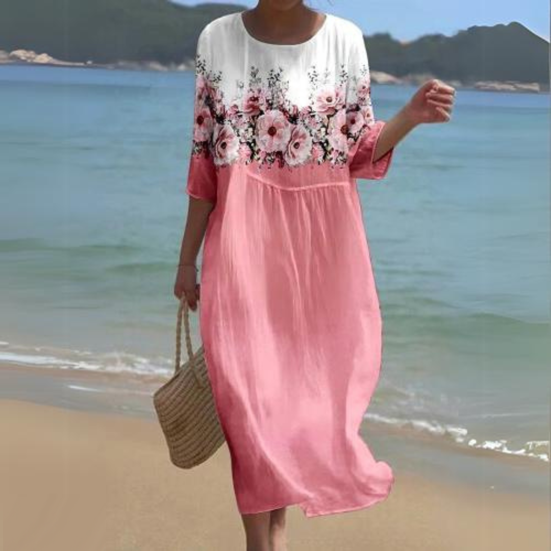 Jasmine Exclusive Women's Formal Dress with Floral Print Statement Occasion Edit