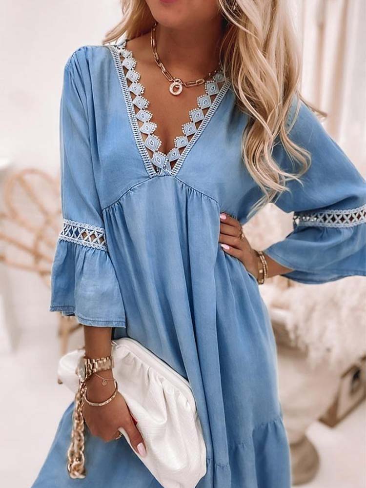 Go Wherever You Go Blue Dress