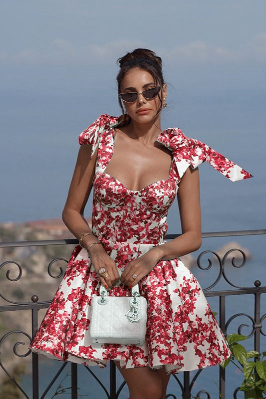 Chic Slim Fit A-Line Floral Dress
