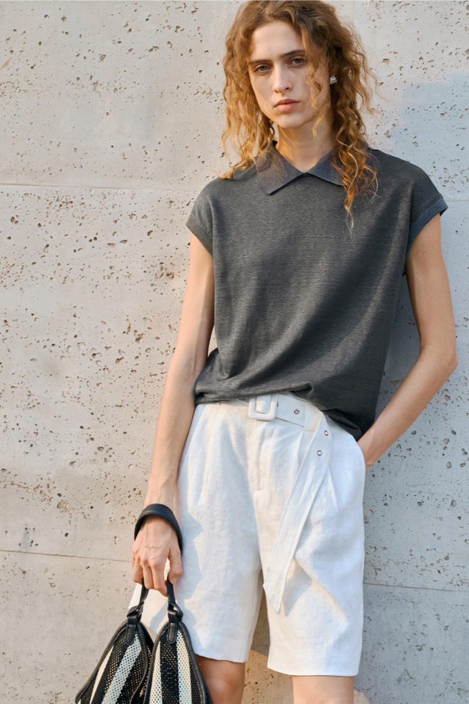 Linen Relaxed Belted Pants