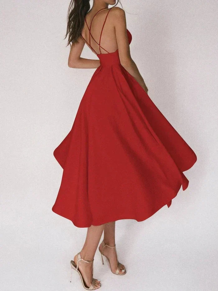 Yolanda V Neck Dress Dress with Relaxed Fit and Comfort Fit Design