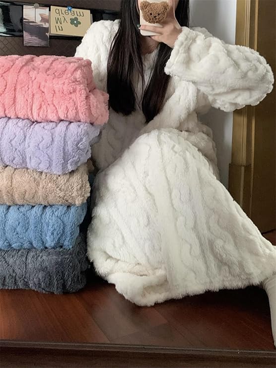 lusailstore - Coral Fleece Nightgown