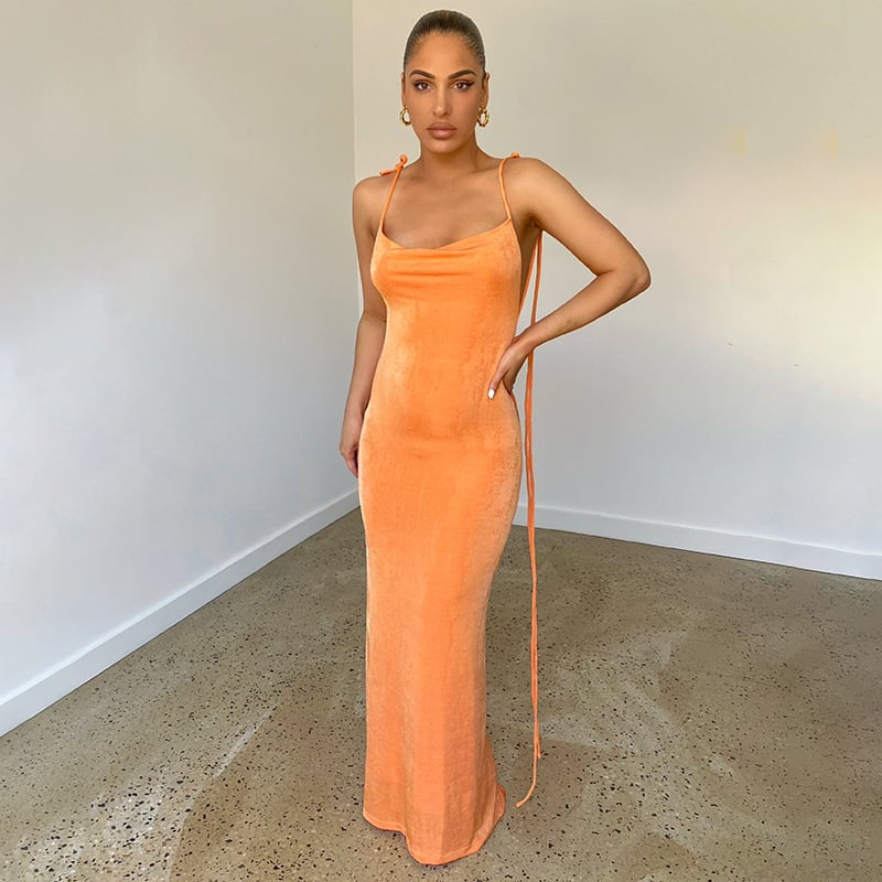 Serenity Backless Maxi Dress