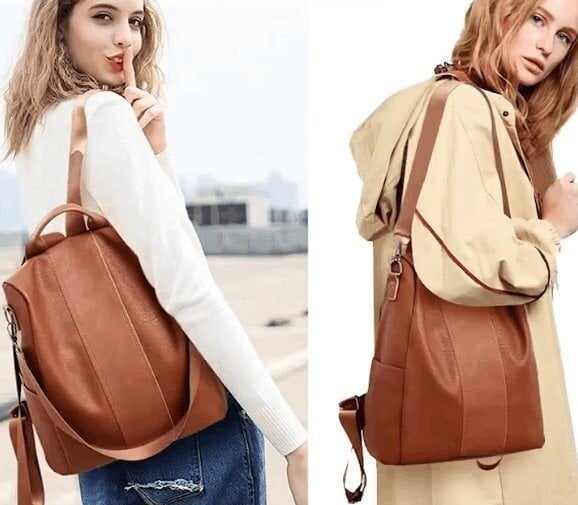 Limited Leather Ladies Anti-theft Backpack