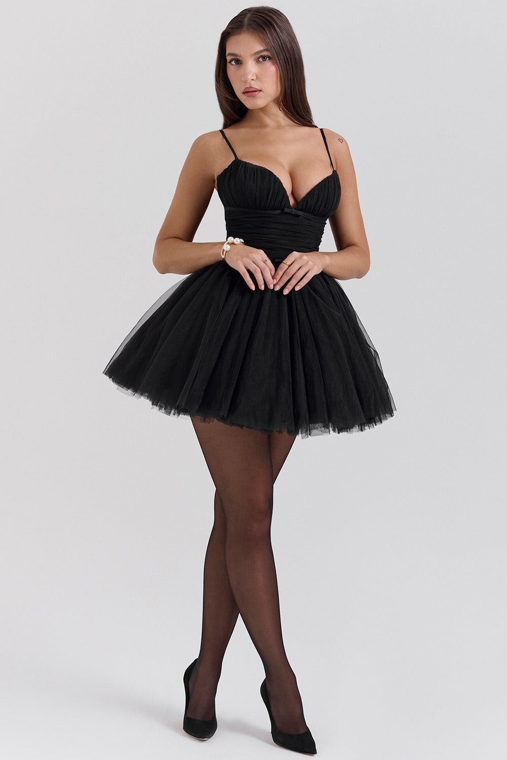 Chiffon Lace-up Backless Dress 13