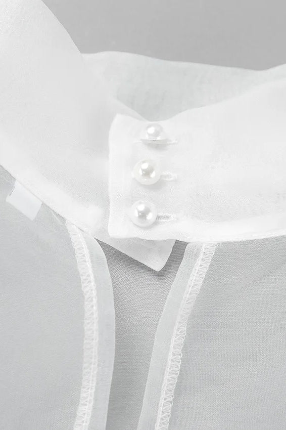 Mesh SeeThrough Long Sleeve Shirt