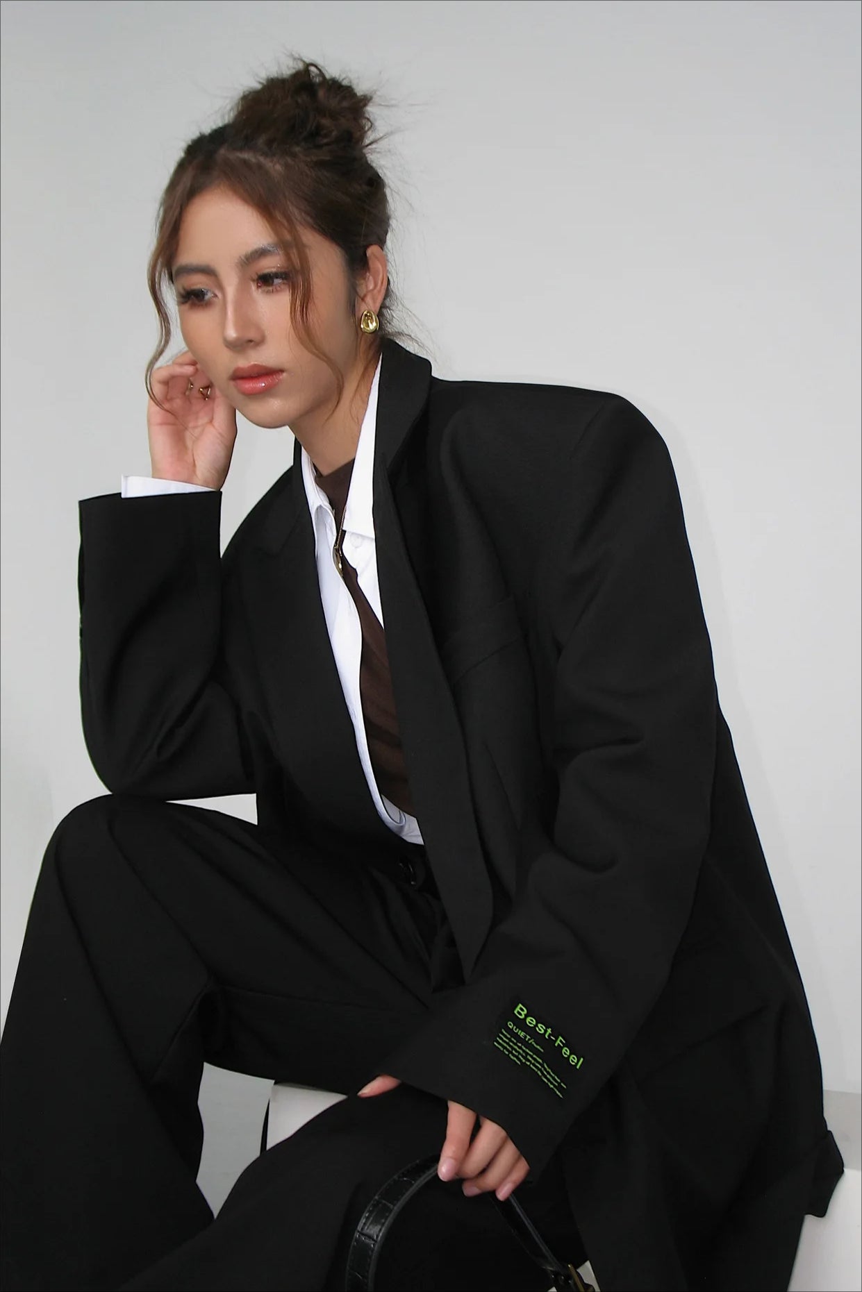 Retro Loose VNeck Blazer