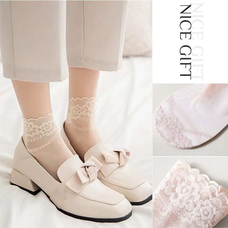 Summer Anti-slip Breathable Lace Socks