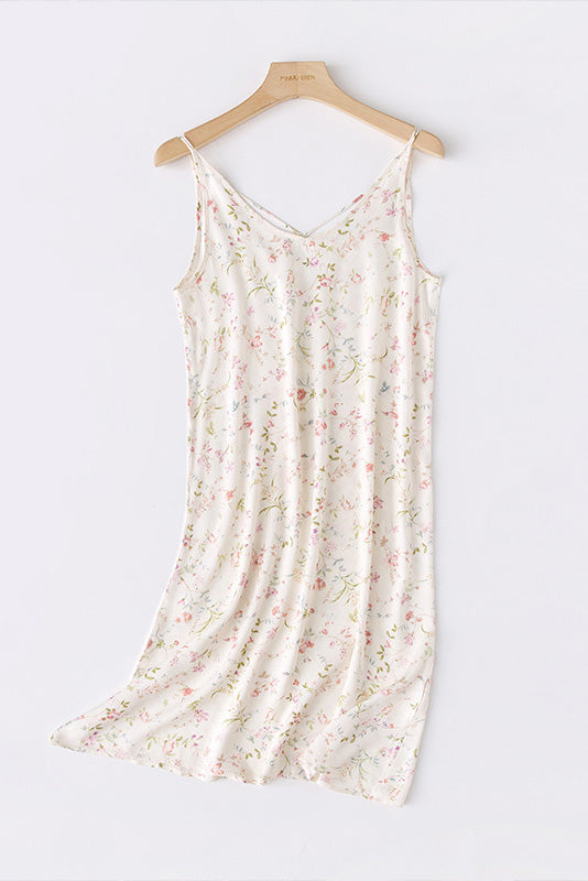 Nahir Exclusive Printed Camisole Dress with Crossed Straps At the Back Designer Edit