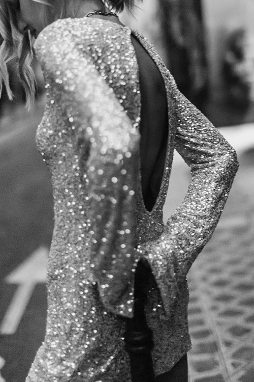 Shine For Us Sequin Long Sleeve Top - 2 Colors
