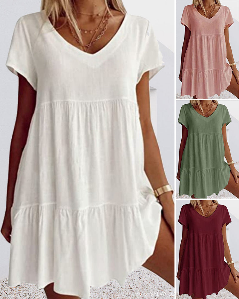 Susana Womens Summer Dress Elegant Dress for Layered Outfit Styling