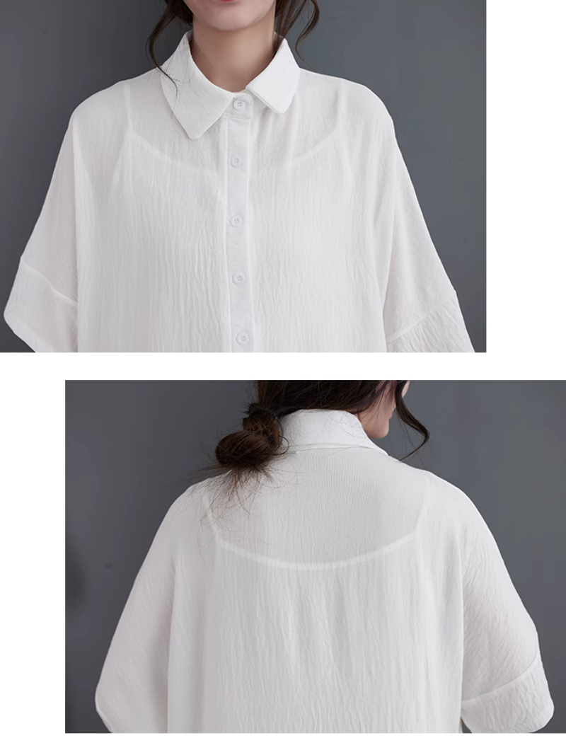 High Quality Solid Color Shirt Dress