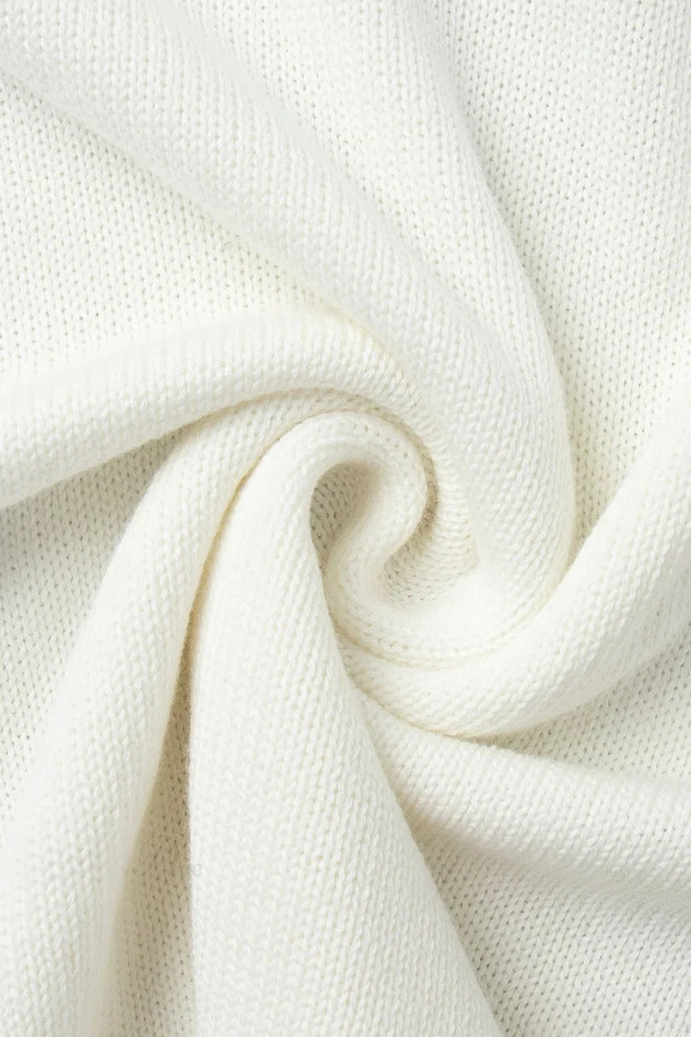 Cotton Loose Fit OffShoulder Knit Sweater