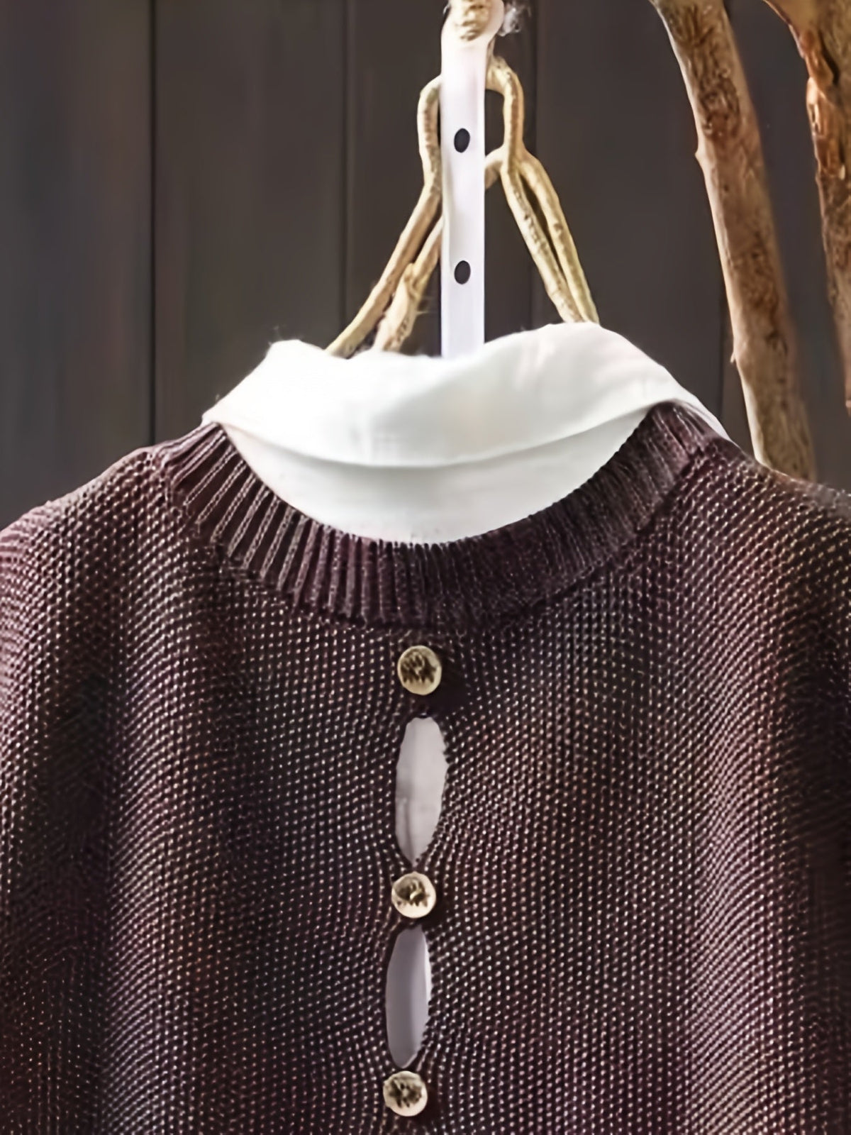 Round Neck Sleeveless Ribbed Knit Sweater Vest